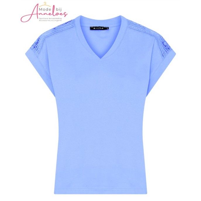Micha T-shirt Kant 181.159 Blauw